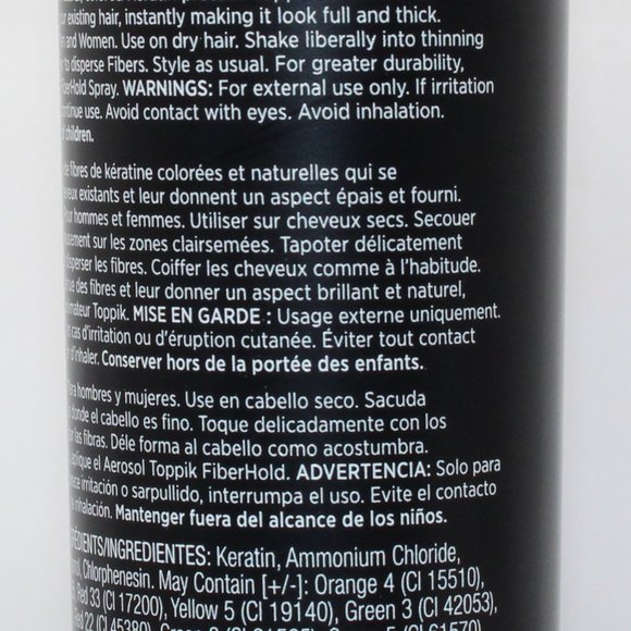 Toppik 27.5g Hair Fibers - All Colors - 100% Authentic - Free Shipping - Picture 5 of 16